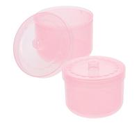 TOVINANNA 2piezas Caja Esterilizadora Para Herramientas De Uñas Caja Limpiadora De Plástico Para Pinzas Filtro Doble Limpieza De Cabezales De Pulido De Uñas Para Manicura Profesional