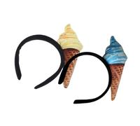 TOVINANNA 2piezas Diadema De Helado Para Mujer Tocado Decorativo De Helado Banda Cabello Para Fiesta Diadema De Maquillaje y Spa