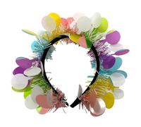 TOVINANNA 2piezas Diademas De Tinsel Para y Carnaval Accesorios De Fiesta Coloridos Para Pascua Tocados Ligeros y Cómodos Para Mujeres