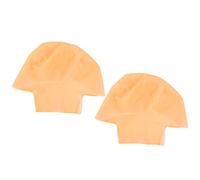 TOVINANNA 2piezas Gorras de Látex para Calva Accesorio de Disfraz de Monje para Cosplay de Adultos Sombrero de Cosplay Divertido para Halloween
