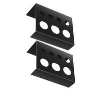 TOVINANNA 2piezas Organizador De Pigmentos De Base De Orificios Portavasos Para Tinta Soporte De Metal Para Maquillaje Artístico