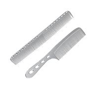 TOVINANNA 2piezas Peine De Peluquería Inoxidable Peines Accesorio De Peluquería Fácil De Cardar