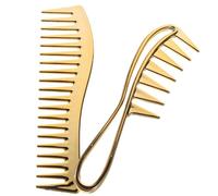 TOVINANNA 2piezas Peines Desenredantes De Dientes Anchos Galvanizados Peine De Dientes Anchos Para Peinar El Cabello De Hombres y Mujeres Cuidado Del Cabello Mojado