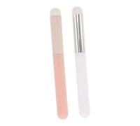 TOVINANNA 2piezas Pinceles De Maquillaje Para Labios Juego Cabeza De Champiñón Aplicadores Para Lápiz Labial y Brillo Cepillos De Maquillaje Profesional Para Aplicación