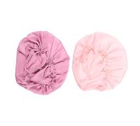 TOVINANNA 2piezas Unidades Gorro Satén Para Dormir Elástico Suave Transpirable Colores Para Mujeres Cuidados Nocturnos Del Cabello