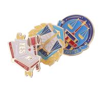 TOVINANNA 3 Broches de Abogado Esmaltados Balanza de Justicia Mazo y Libros de Derecho Set de 3 Piezas para Estudiantes de Derecho Accesorios para Oficina y Decoración Legal