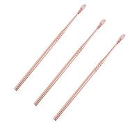 TOVINANNA 3 Piezas De Palillos De Oídos En Espiral De Oro Rosa Herramienta Resistente Para Quitar La Cera De Los Oídos Diseño Sin Diseño Para Un Uso Seguro.
