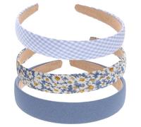 TOVINANNA 3 Piezas Diademas de Tela para Mujeres Accesorios de Anchas Colores Sólidos y Estampados para Tipo de Cabello
