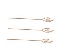 TOVINANNA 3 Piezas Horquilla Palillo De Pelo De Perla Accesorios Para El Cabello Chino Barra De Pelo Retro Vintage Pinzas Para El Cabello De Boda Para Novias Golden Aleación De Zinc