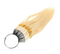 TOVINANNA 30 Mechones de Prueba de Cabello Humano Profesional y Ligero para Peluquería y Tienda de Belleza Muestras de Color Reales y Carta de Colores
