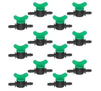 TOVINANNA 30 Piezas Válvula Mini para Microtubo y Válvula de Riego por Goteo Verde Pp 4,30x2,40x1,40cm para Sistemas de Riego por Goteo