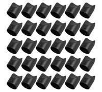 TOVINANNA 30 Tapas Negras en Forma de V para Patas de Sillas Plegables Acolchadas y Metálicas, Estabilizadores de Nylon Resistentes Ajuste para Eventos Interiores y Exteriores