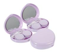 TOVINANNA 3juegos Estuche para Lentes De Contacto con Espejo Estuche De Viaje para Lentes De Contacto Organizador Pequeño para Viajes y Cuidado Diario