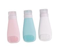 TOVINANNA 3piezas Botella De Loción Envase Cosmético Flexible Prueba De Fugas Para