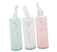 TOVINANNA 3piezas Caja Cilíndrica De Pañuelos Para Coche Colores Paquete De Unidades Diseño Compacto Para Portavasos Pañuelos Faciales Portátiles Para Uso Hogar Oficina y Automóvil