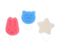 TOVINANNA 3piezas Esponja de Baño para Suave de Esponjas Naturales de Baño para Bebés Recién Nacidos Formas de Animales Bañera