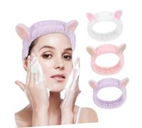 TOVINANNA 3piezas Faciales De Spa Para Maquillaje Pastel Para Lavado De Cara y Cuidado Accesorios Para Mujeres y