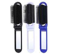 TOVINANNA 3piezas Peine Portátil Con Espejo Para Cabello y Barbas Resistente Antiestático Para