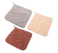 TOVINANNA 3piezas Toalla de Baño y Absorbente Toallas para Secar Manos y Cara para Cocina y Baño Color Coral