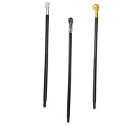 TOVINANNA 3Piezas Varita de Cráneo para Disfraces de Halloween Bastón de Durable Retro para Cosplay y Accesorios