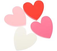 TOVINANNA 4 Corazones de Madera para Manualidades Día de San Valentín Decoración Romántica para Centro de Mesa Boda Letrero de Mesa en Forma de Corazón Fuerte y