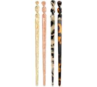 TOVINANNA 4 Horquillas de Acetato Pelo Estilo Vintage Clásicas, Paquete de 4 Piezas, Accesorios para Peinar y Proteger el Cabello de Mujer