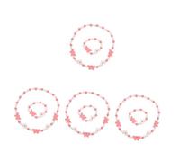 TOVINANNA 4 Juegos Conjunto de Joyería para Niñas con Collar y Pulsera de de Perlas y Joyería para de Cumpleaños Especiales