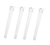 TOVINANNA 4 Patas para Mesa Plegable Metálicas 28 Cm de Altura, Soporte para Muebles Plegables, Accesorios para Escritorio Portátil y Mesa de Cama, Fácil Instalación y Ahorro de Espacio