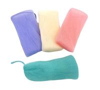 TOVINANNA 4 Piezas Bolsa de Malla para Jabón Exfoliante de Colores para Barra de Jabón Soporte de Baño Funda de Malla