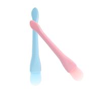 TOVINANNA 4 Piezas Brocha para Mascarilla Facial de Silicona, Pincel Aplicador de Doble Punta con Forma de Cola de Pez y Cuchara, Reutilizable para Mascarillas, Cremas y Base Cosmética