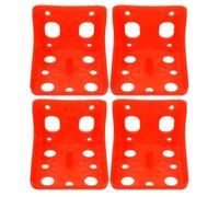 TOVINANNA 4 Piezas Caja para Bloques Minerales para Ganado Resistente y Fácil de Limpiar, Soporte de Plástico Naranja para Bloques Minerales, Adecuado para Granjas de Ganado en Casa