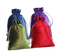TOVINANNA 4 Piezas De Bolsillo De Terciopelo Dorado Con Cordón Bolsitas Pequeñas Bolsas Blancas Bolsa Con Cordón Pequeña Bolsa De Joyería Bolsa De Dados Bolsas De Confeti De