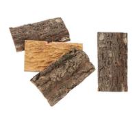 TOVINANNA 4 Piezas de Corteza de Corcho para Terrario y Acuario, Decoración Multifuncional para Reptiles, Fácil de Cortar, Adecuado para Decoración de Peceras y Hábitats