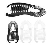 TOVINANNA 4 Piezas Pinzas para Cabello Banana Clip Clips Pequeños y Gruesos para Mujer Peines Flexibles Sujetador de Coleta Seguro Accesorios Ligeros para Uso Diario y Fiestas
