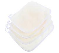 TOVINANNA 4 Piezas Toalla Exfoliante Doble Cara para Ducha Beige Paños para Cuerpo y Cara Exfoliantes y Masajeadores para Hombres y Mujeres