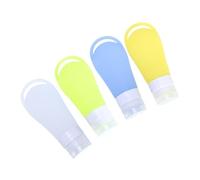 TOVINANNA 4 Piezas Viaje de Silicona Rellenables para Cosméticos Lociones y Champú para Actividades Aire