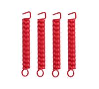 TOVINANNA 4 Resortes de Trémolo Estilo St para Guitarra Eléctrica Acero Rojo Resistente y Flexible Textura Lisa y Ajuste No Corrosivo para Puente de Trémolo