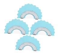 TOVINANNA 4 Silbatos De Lengua Para Pájaros De Metal, Llamador Divertido y Portátil En Color Azul, Para Recreación y Sonidos De Canto, Adecuado Para Fiestas y Entretenimiento