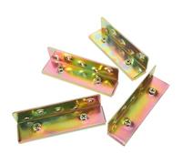 TOVINANNA 4 Soportes Adaptadores Metálicos para Cabecero de Cama Conector de Unión de Marco de Cama de 147X44X35 CM Bisagra Plegable Silenciosa y Familiares