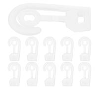 TOVINANNA 400 Ganchos de Plástico Tipo J Transparentes para Exhibición Tamaño Mediano Accesorios para Colgar Bolsas y Sombreros Tiendas Minoristas Organizador Versátil para Armarios y