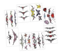 TOVINANNA 40hojas Tatuajes Temporales Realistas Para Adultos Pack De Pegatinas De y Flores Para Fiestas Playa y Eventos Fácil De Aplicar y Remover