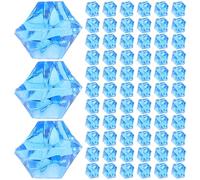 TOVINANNA 450 Cubitos de Hielo Falsos Acrílicos Alto Efecto de Simulación y Forma Irregular, Ligeros y Resistentes para Fotografía de Alimentos y Decoración