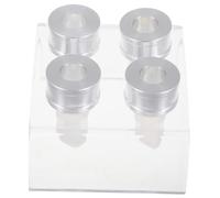 TOVINANNA 4juegos Moldes De Silicona Para Labiales Kit De Creación De Labiales Soporte Huecos y Anillos Para Maquillaje Casa y Entrenamientos