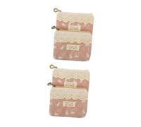 TOVINANNA 4piezas Bolsas De Almacenamiento De Higiene Femenina Reutilizables De Bolsa para Toallas Sanitarias y Tampón Portátil y Práctica Protección Discreta para Ciclo Menstrual