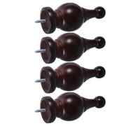 TOVINANNA 4piezas Cabezal de Corte de Romano Tapas Decorativas para Barras de Cortina Estilo Vintage para Casa y Oficina Extremos de Barras de Cortina Ornamentados