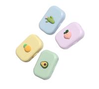 TOVINANNA 4piezas Contenedores De Almacenamiento De Lentes De De Frutas Estuche Accesorios para Organización y Protección De Lentes