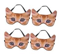 TOVINANNA 4piezas De Sueño Divertida Diseño De Perro Cubierta Ocular y Portátil Para Dormir Para Descanso y Relajación