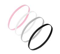 TOVINANNA 4piezas Diademas De Silicona Antideslizantes Para Yoga y Banda Elástica Para Correr Gimnasio y Ejercicio