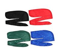 TOVINANNA 4piezas Do Rag Para Hombres Gorro Transpirable Para Ciclismo y Actividades Elástica Unisex Para El Cabello y