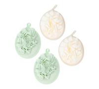 TOVINANNA 4piezas Esponjas De Ducha Suaves y Exfoliantes Para Baño y Cuidado Corporal Disponibles Elegantes Ricas Burbujas Accesorios De Baño Para Hombres y Mujeres